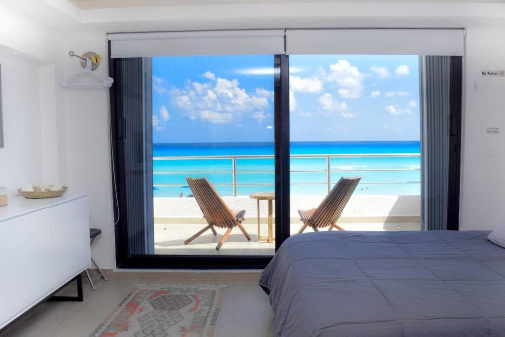 Ocean Front Villa Marlin, Best Location In Hotel Zone #109 Cancún Exteriör bild