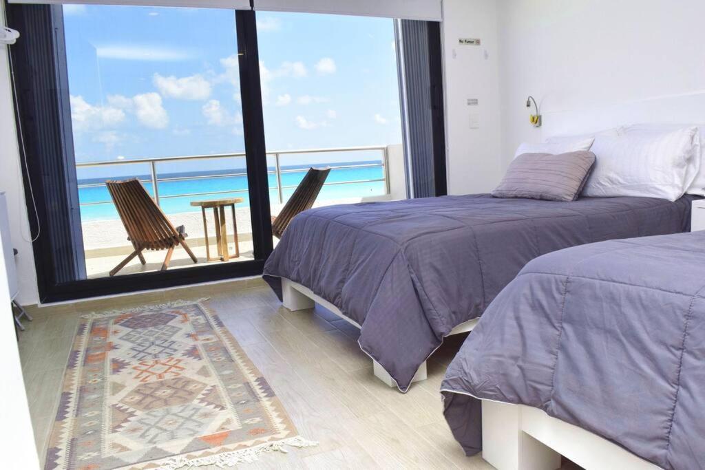 Ocean Front Villa Marlin, Best Location In Hotel Zone #109 Cancún Exteriör bild